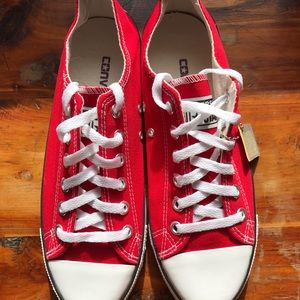 Converse Chuck Taylor Shoes-Red-sz 8.5 W/size 7 M